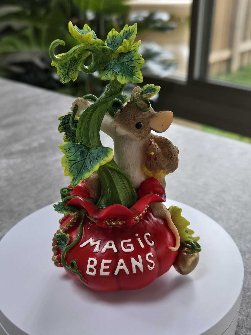 Fitz and Floyd Charming Tails Figurine - "Grow Your Dreams Big"